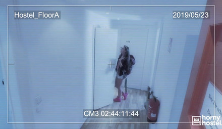 Администратор в хостеле круто отодрал темноволосую постоялицу